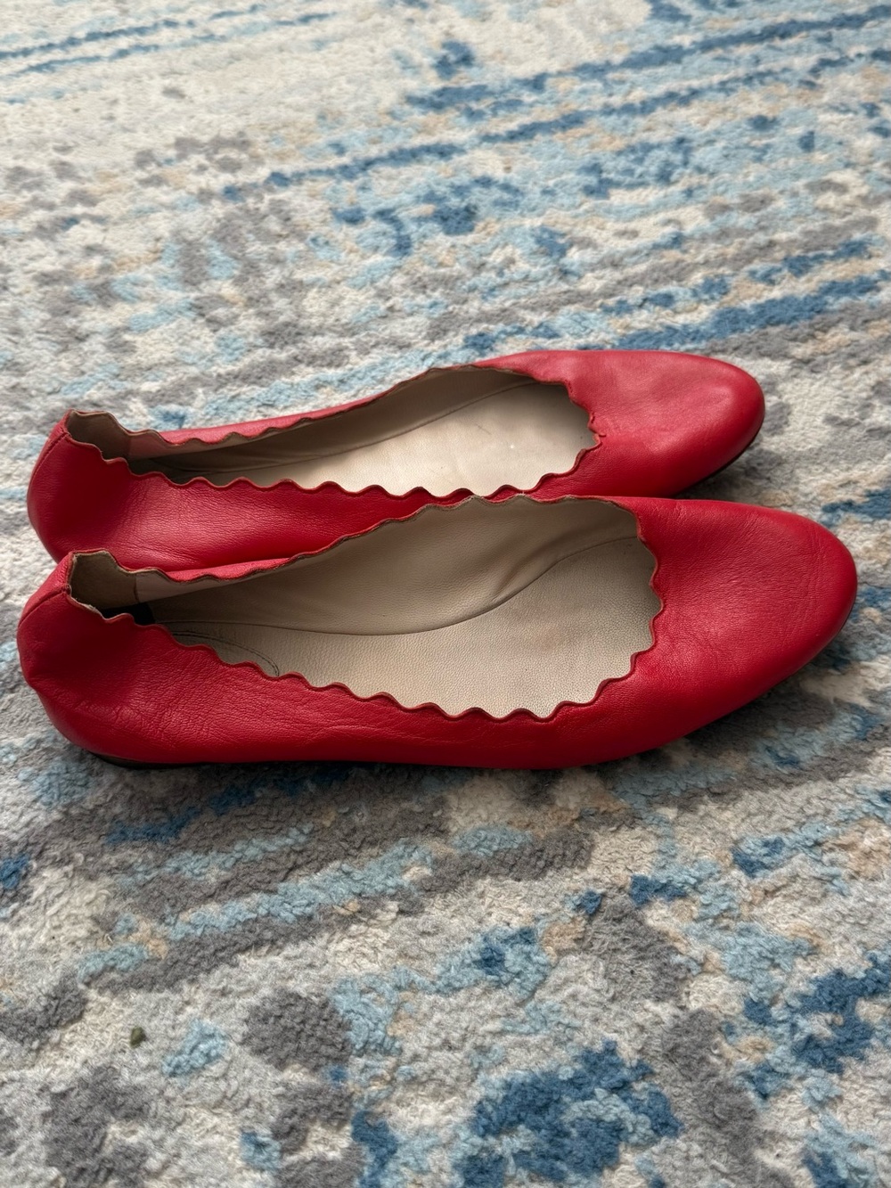 Chloe Lauren Leather Ballet Flats